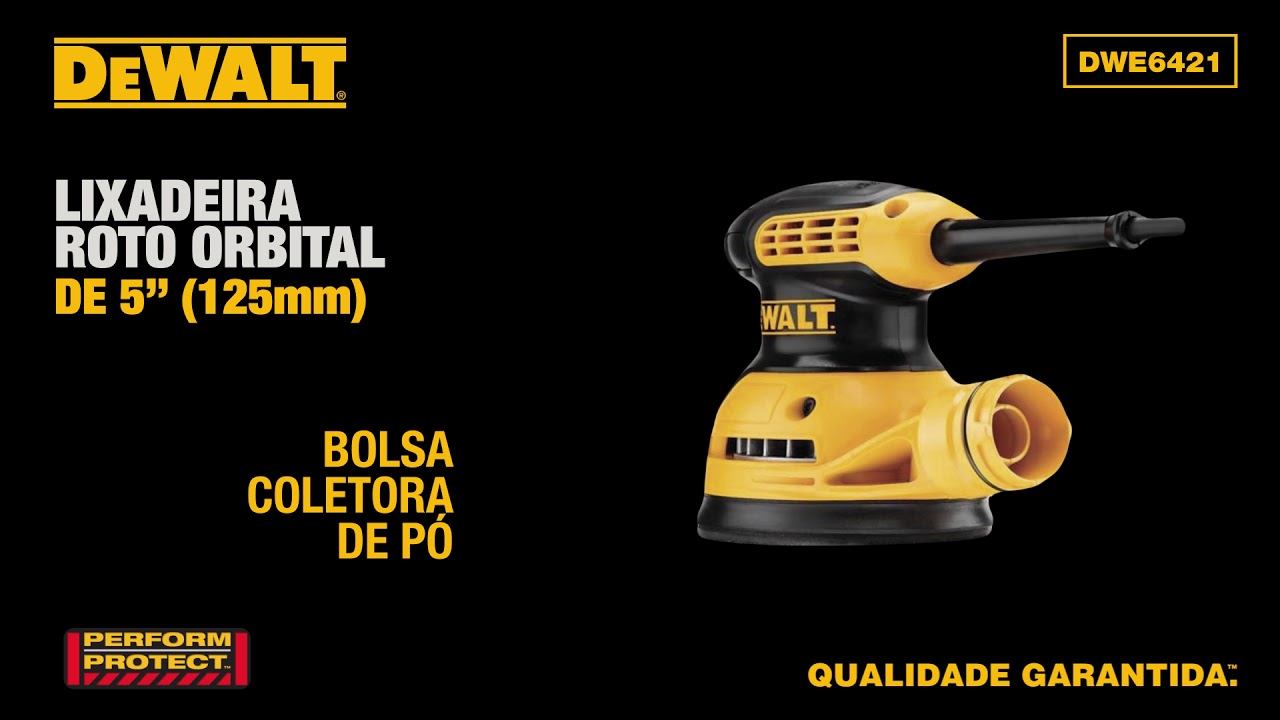 Lixadeira Orbital 1/16 225W 14000opm Dewalt