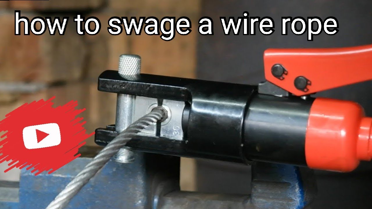 How to Swage a Wire Rope. Crimping Wire Rope. Sertizare cablu otel. -  YouTube