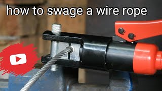 How to Swage a Wire Rope. Crimping Wire Rope. Sertizare cablu otel.