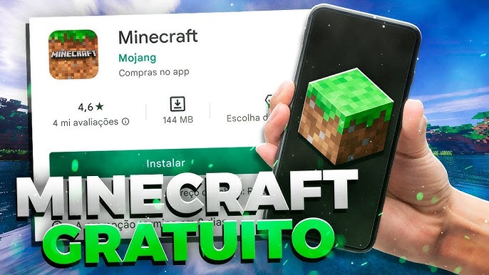 COMO BAIXAR MINECRAFT DE GRAÇA PARA SEU CELULAR! [Pela Play Store] 