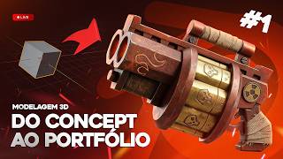🔴 DO CONCEPT AO PORTFÓLIO - Dia 1 - Modelagem 3D | Live #236