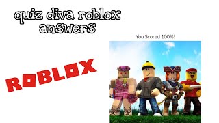 Quiz Diva Roblox Answers 2021 100 Youtube - answers to roblox quiz on quiz diva