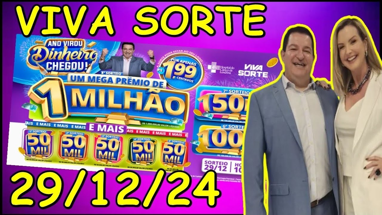 VIVA SORTE 💰 GANHADORES DIA 29/12/24 - YouTube