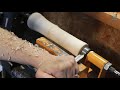 Woodturning paulownia wood - 2 years old tree