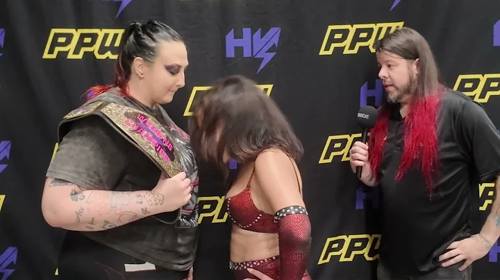 ABJ Backstage at PPW Rise to Glory with Jem 