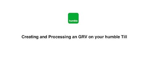 Creating and Processing a GRV on your humble Till on iPad