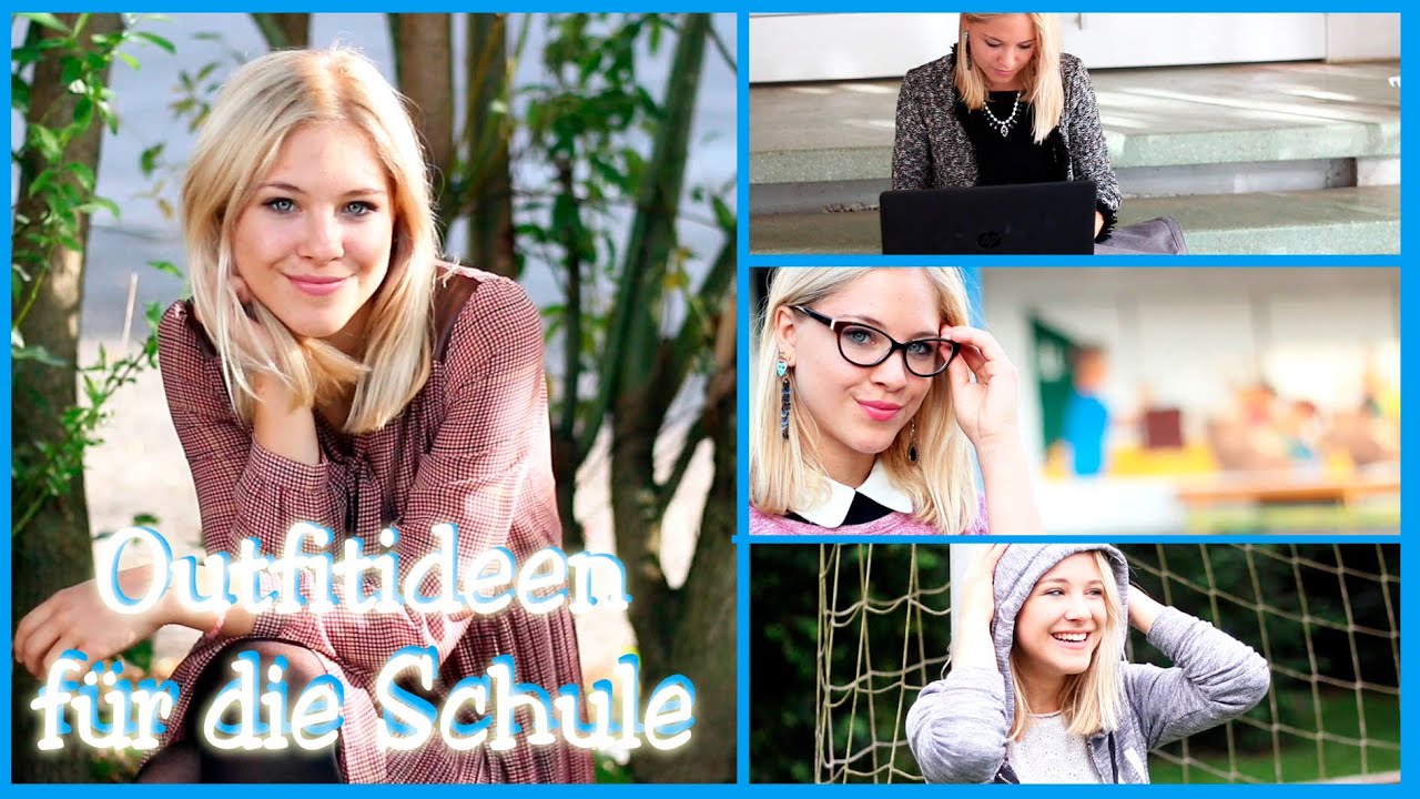 Outfitideen für die Schule I verschiedene Looks I Bag To School - YouTube