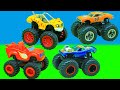 Monster Trucks HOT WHEELS - Blaze and the Monster Machines, Monster Jam - Cars Cars Compilation 2020