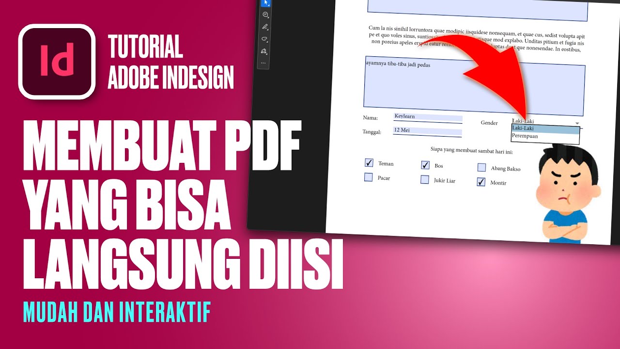 #25 Membuat PDF yang Bisa di Isi! | Adobe Indesign Pemula