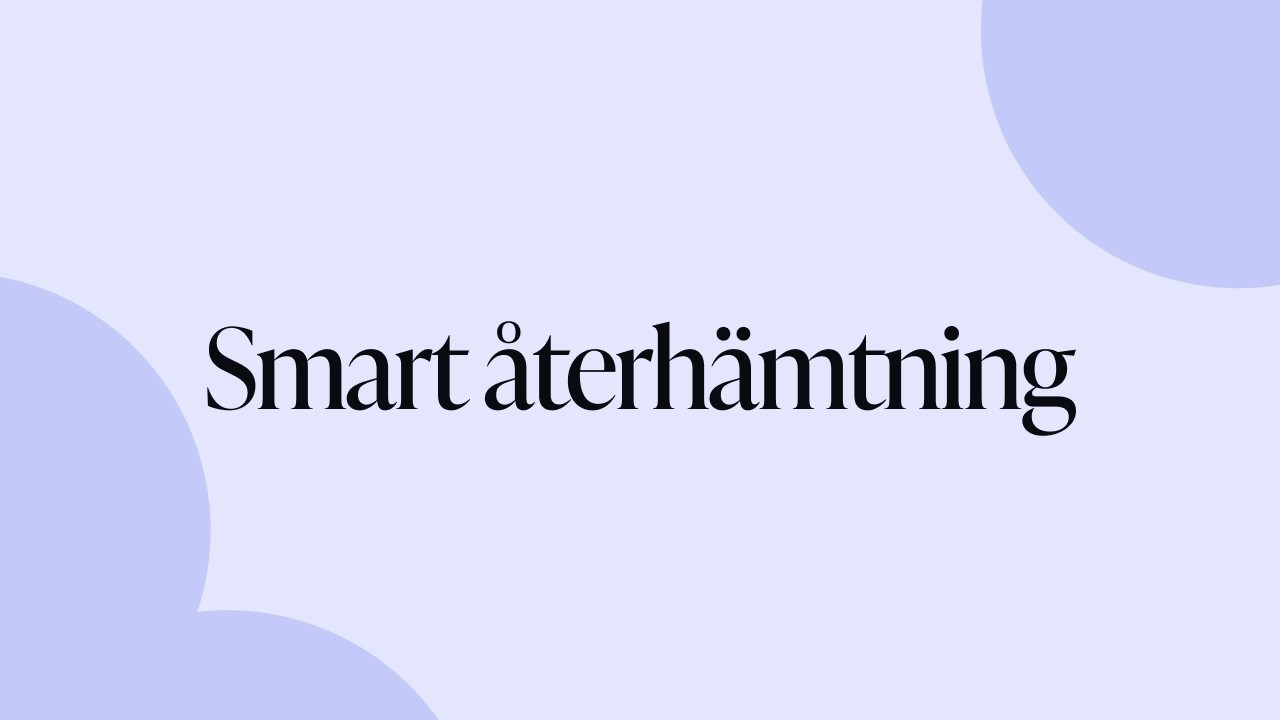 Smart återhämtning - Mindre stress, mer energi