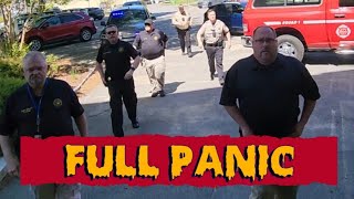 Deputy Gets Educated After Smacking Panic Alarm on Journalist - Sheriff and Chief Save the Day 🇺🇸