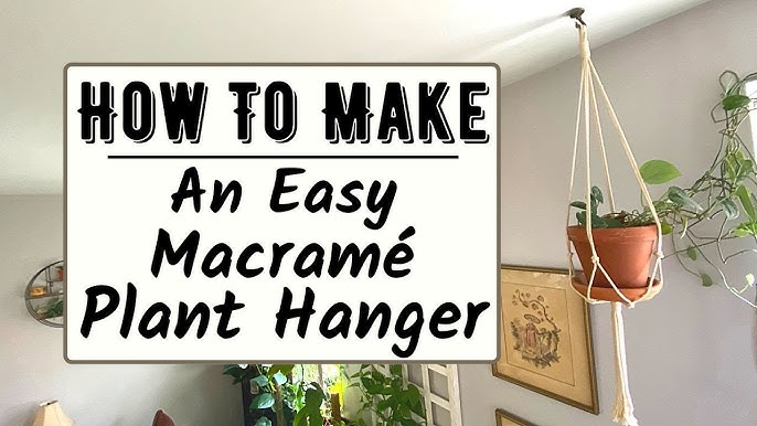 DIY  5 Minute Macrame Planters 