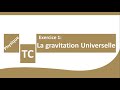 TC-BIOF:Exercice N°1-la gravitation universelle