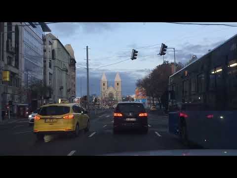 Driving in Budapest: Nyugati pályaudvar - Rómaifürdő
