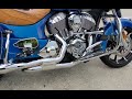 2018 indian chieftain  rinehart slipons rinehart slimline duals and lloydz facetcut airbox