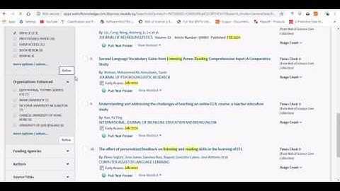 Scientometrics analysis 1: Creating datasets from the Web of Science