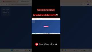 The Magnetic Button Trick Every Dev Needs #webdevelopment #codingtips #shorts Code Sikho with AJ