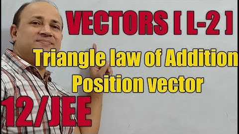 triangle law of Addition  position vector    vector algebra  maths class 12 iit jee by Hd sir
