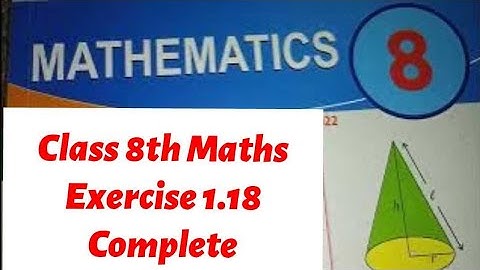 Class 8th Maths Exercise 1.18 COMPLETE | Compound proportion | New Syllabus