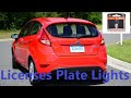 FORD FIESTA LICENSE PLATE LIGHT REPLACEMENT