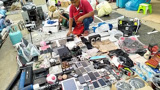 คลองถม‼️#ตลาดนัดวัดยกกระบัตร ตลาดนัดมือสอง บ้านแพ้วสมุทรสาคร เครื่องมือการเกษตรเสื้อผ้ามือสอง
