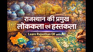 1.8 राजस्थान की प्रमुख लोककला एवं हस्तकला | कला एवं संस्कृति | Rajasthan GK with AI