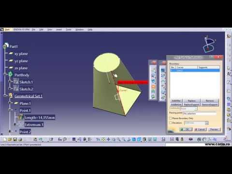 How to create an imposible Part Design Multi section Solid in Shape Design using CATIA