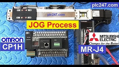 Omron CP1H & MR J4 Mitsubishi "Org Search & Jog Process"