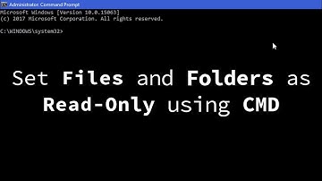 Set Files and Folders as Read-Only using CMD