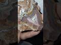 ✨️This Agate has a Sparkling Pink suprise inside!✨️#crystals #minerals #gemstone
