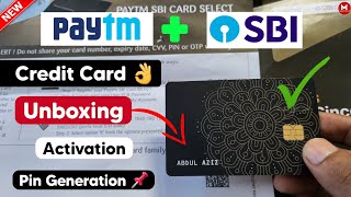 Paytm Sbi Credit Card Unboxing | Paytm Sbi Credit Card Activation | Paytm Sbi credit Card