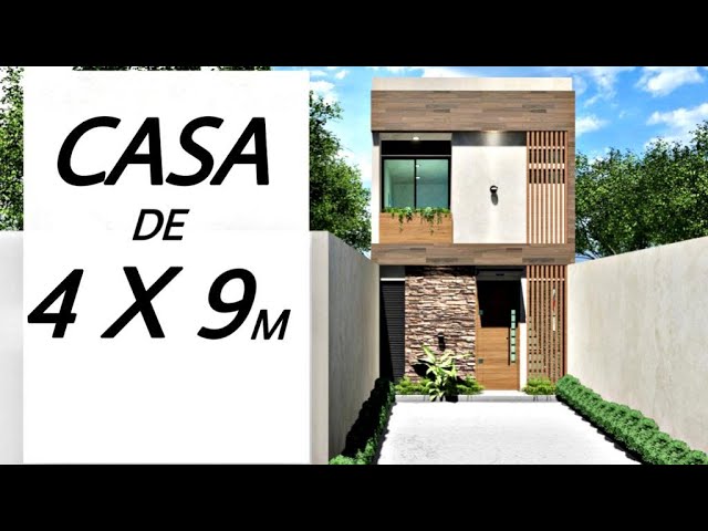 Casa de 5x7 metros con 2 dormitorios, Planos de casas pequeñas