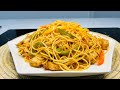 How to make delicious stir  fry spaghatti  chicken stir fry with pasta
