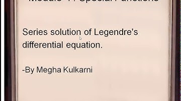 18MAT21 : Module-4 Special Functions Video-1