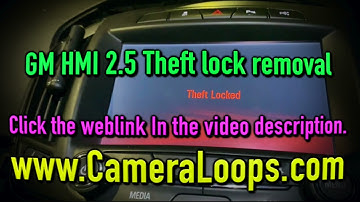 HMI Unlock / HMI intellilink unlock/ HMI Theftlock/