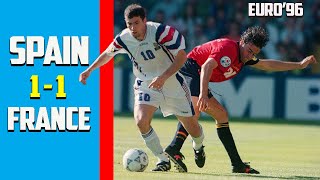 France vs Spain 1-1 Euro 96 HD