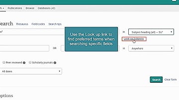Library Tutorial : ProQuest Advanced Search