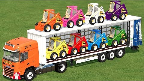 LOADER OF COLORS! TRANSPORTING LOADERS FROM THE CHICKEN FARM TO THE GARAGE! Farming Simulator 22 #7