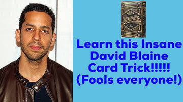 David Blaine Card Trick on Jimmy Fallon Explained! (Insane effect!)