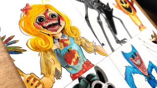 Drawing Monsters Nightmare CatNap/ Miss Delight/ Dog Day ( Poppy playtime chapter 3 )
