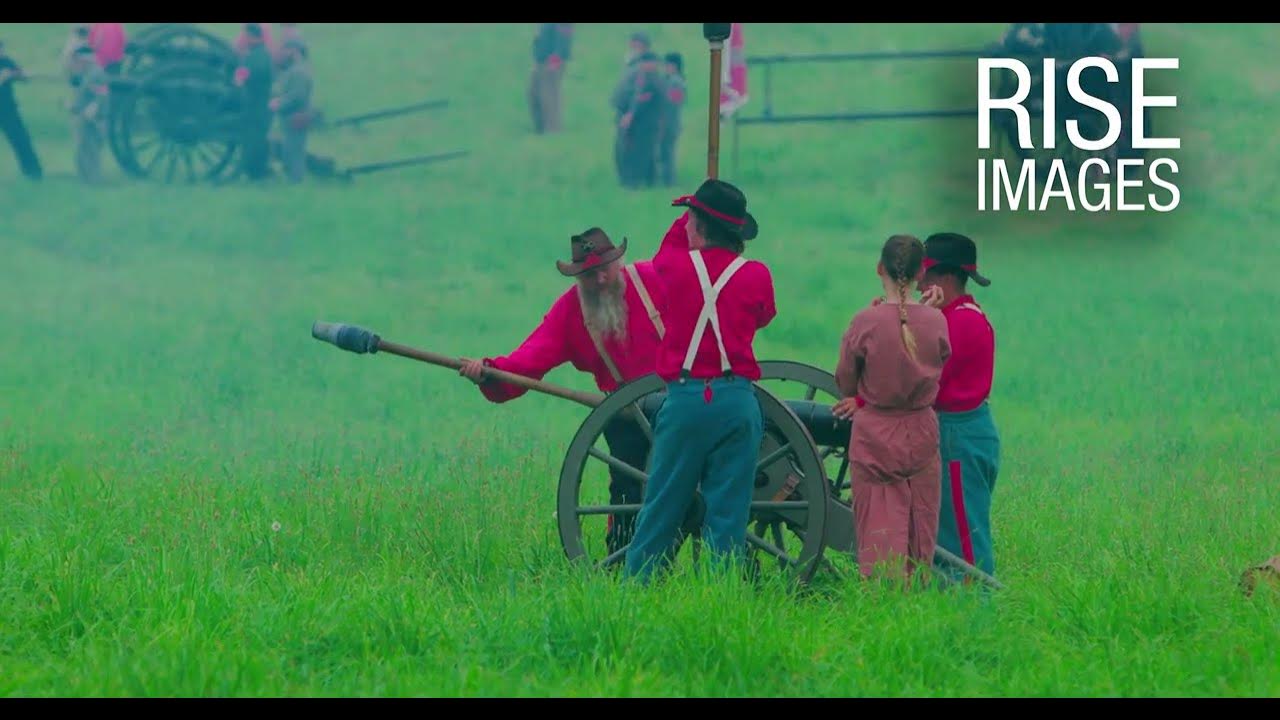 4K Battle of Funkstown 2022 Civil War Reenactment Day in the Park