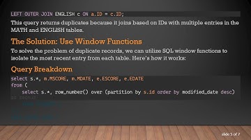 How to Fix Duplicate Records in Left Outer Joins with SQL: Get the Latest Data in Your Queries