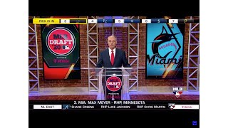 Max Meyers goes #3 In the 2020 MLB draft To the marlins