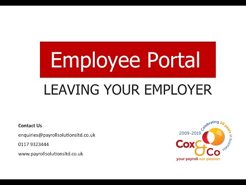 Employee Portal   Leaving your employer