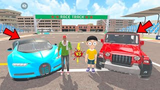Franklin Bugatti chiron 🚙 vs Nobita Thar 🚗 Racing mode 🏁 Indian Theft Auto Simulator  screenshot 4