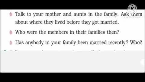 EVS(Std:4) Exercise video of ch 9 Changing Families (part 2)