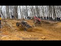 ROCK BOUNCERS BATTLE A SLICK SANDSTONE ROCK LEDGE TWO AT A TIME OUTLAW OFFROAD RACING BLUE HOLLER