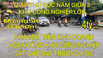 GIÁP THỦ ĐỨC- CHỦ NGỘP CẦN BÁN GẤP CĂN NHÀ MẶT TIỀN KINH DOANH NGAY CỔNG KHU CÔNG NGHIỆP CỔNG CHỢ