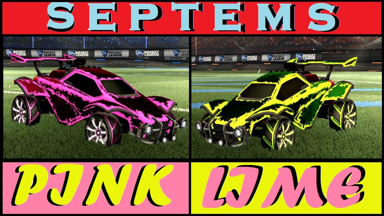 LIME & PINK SEPTEM Glance!!!! NICE WHEELS!! [Rocket League HD : Episode 27]