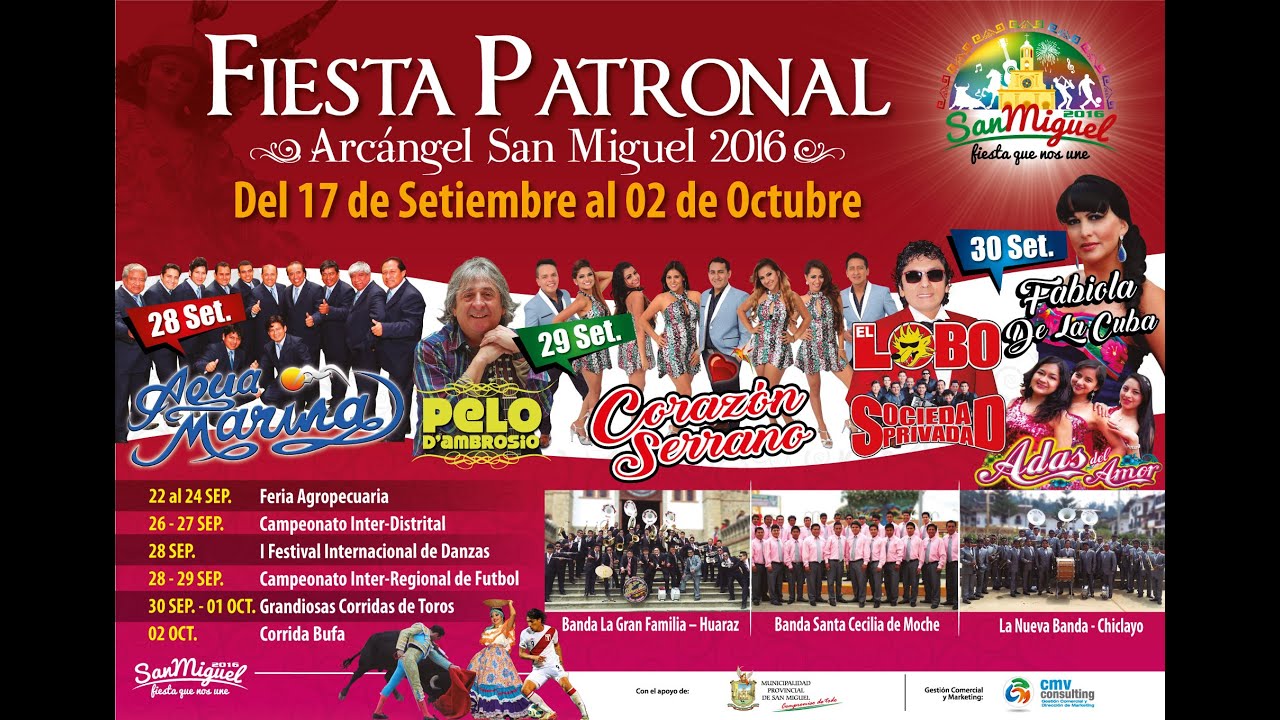 Spot: Fiesta Patronal San Miguel 2016 - Cajamarca - YouTube